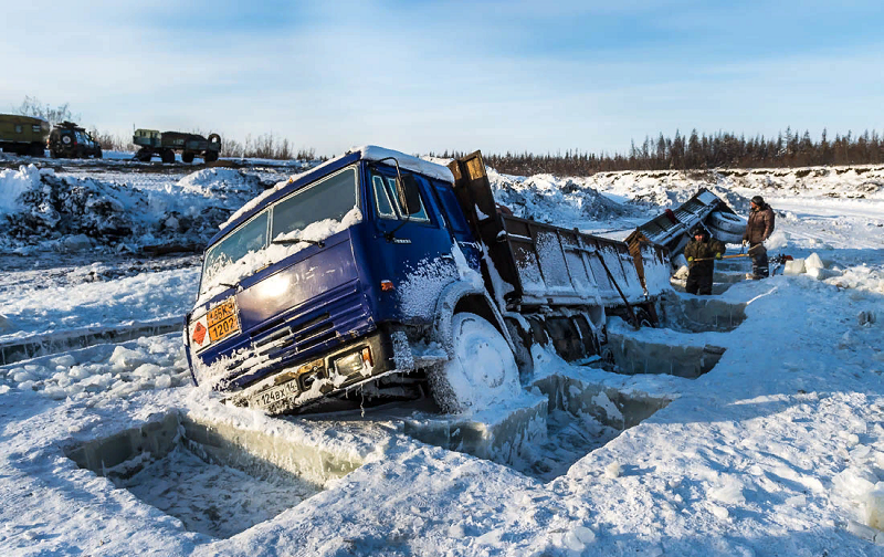 дальнобойщик в Якутии